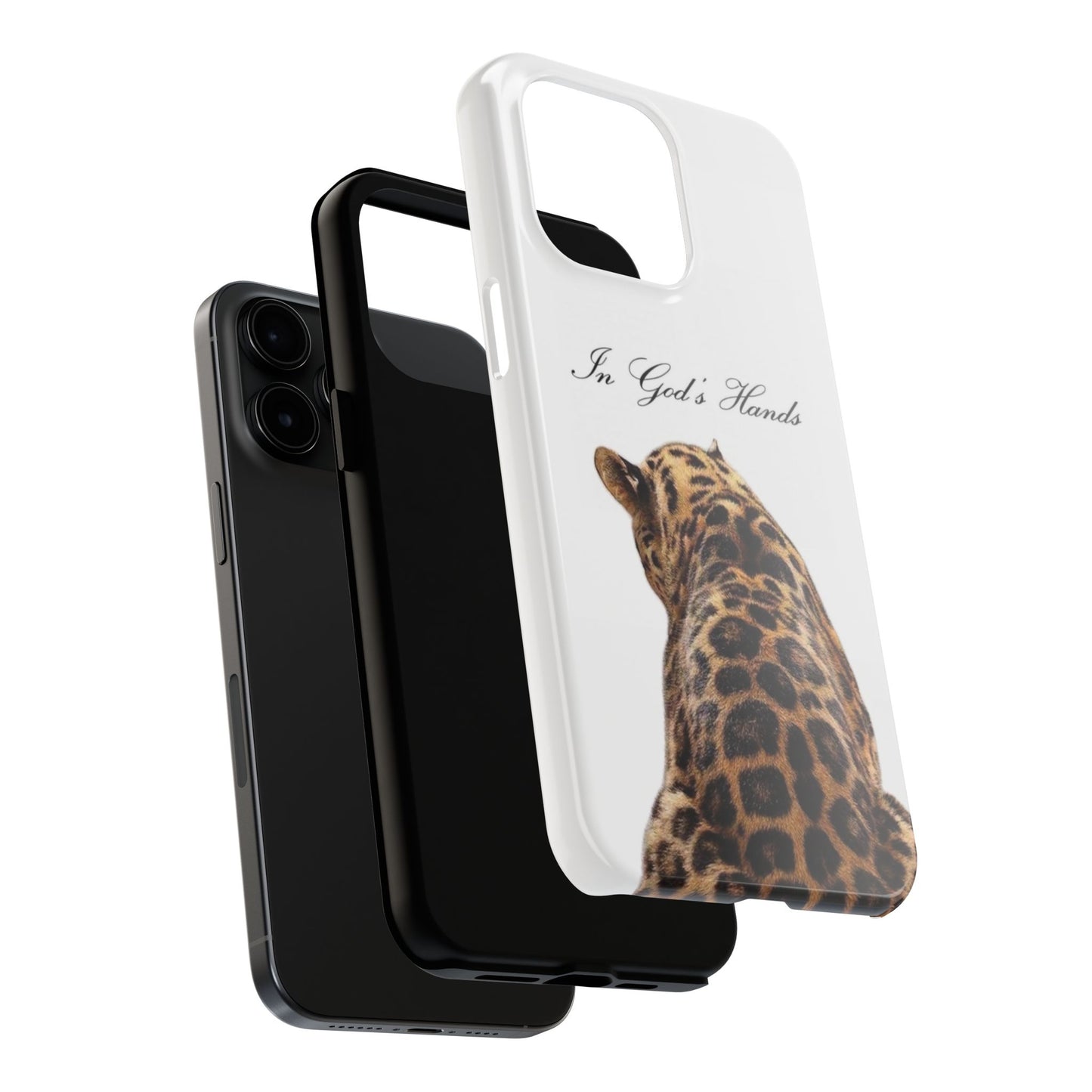 "In God's Hands" Leopard Phone Case