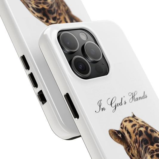 "In God's Hands" Leopard Phone Case